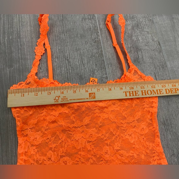 SKIMS Stretch Lace Adjustable Cami in Neon Orange women’s size Small - Picture 11 of 11